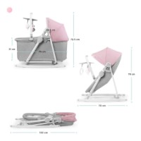 Детский шезлонг Kinderkraft Nola (KBNOLA00PNK0000) Peony Pink фото №3 — интернет-магазин Desire.md