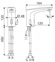 Baterie lavoar Schell Modus E 220V (021750699) imaginea #2 — magazin online Desire.md
