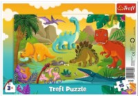 Пазл Trefl 15 Frame Dinosaurs (31359)