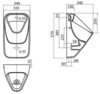 Писсуар Kolo Nova Pro (M36000000) фото №2 — интернет-магазин Desire.md