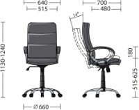Офисное кресло Новый стиль Dolce Tilt CHR68 Eco-31 фото №4 — интернет-магазин Desire.md
