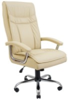 Scaun de birou Richman Burgas Chrome Flay-2207 Beige imaginea #1 — magazin online Desire.md