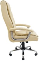 Scaun de birou Richman Burgas Chrome Flay-2207 Beige imaginea #2 — magazin online Desire.md