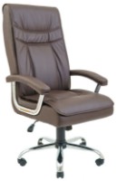 Scaun de birou Richman Burgas Chrome Flay-8831 dark Brown imaginea #1 — magazin online Desire.md