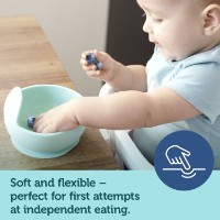 Bol din silicon cu ventuză Canpol Babies (51/400) Turquoise imaginea #2 — magazin online Desire.md