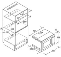 Cuptor cu microunde incorporabil Candy MIC20GDFB imaginea #3 — magazin online Desire.md