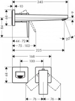 Смеситель для умывальника Hansgrohe Metropol Gold (32526990) фото №2 — интернет-магазин Desire.md
