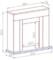 Электрокамин Art Flame Agnes & Corsica White фото №2 — интернет-магазин Desire.md
