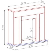 Электрокамин Art Flame Agnes & Cristina Wenge фото №3 — интернет-магазин Desire.md