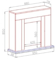 Электрокамин Art Flame Agnes & Galileo Gold Wenge фото №3 — интернет-магазин Desire.md