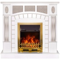 Электрокамин Art Flame Amsterdam & Galileo Gold White фото №2 — интернет-магазин Desire.md