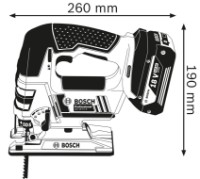 Электролобзик Bosch GST 18 V-LI (B0615990M43) фото №4 — интернет-магазин Desire.md