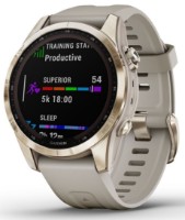 Smartwatch Garmin fēnix 7S Sapphire Solar Cream Gold with Light Sand Band (010-02539-21)