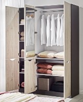 Шкаф Ambianta Happy 2100x1500x520 Alb Samoa фото №3 — интернет-магазин Desire.md