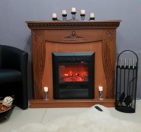 Электрокамин Art Flame Napoli & Cristina Nut фото №3 — интернет-магазин Desire.md