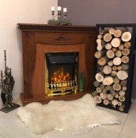 Электрокамин Art Flame Napoli & Galileo Gold Nut фото №3 — интернет-магазин Desire.md