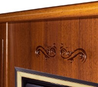 Электрокамин Art Flame Smile & Galileo Gold Nut фото №3 — интернет-магазин Desire.md