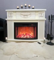 Электрокамин Art Flame Roma Mini & Zakynthos Ivory фото №2 — интернет-магазин Desire.md