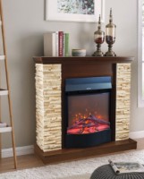 Электрокамин Art Flame Rock & Corsica Dark Nut фото №2 — интернет-магазин Desire.md