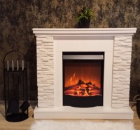 Электрокамин Art Flame Rock & Corsica White фото №4 — интернет-магазин Desire.md