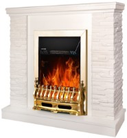 Электрокамин Art Flame Rock & Galileo Gold White