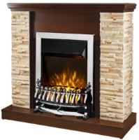 Электрокамин Art Flame Rock & Galileo Silver Dark Nut фото №1 — интернет-магазин Desire.md