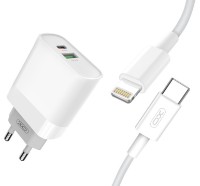 Încărcător XO Wall Charger + Type-C 18W L64 White imaginea #1 — magazin online Desire.md
