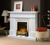 Электрокамин Art Flame Rodos & Galileo Gold White фото №3 — интернет-магазин Desire.md