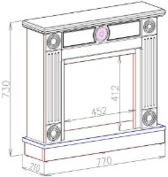 Электрокамин Art Flame Focus & Dionis White фото №2 — интернет-магазин Desire.md