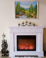 Электрокамин Art Flame Ideal & Lorance White фото №5 — интернет-магазин Desire.md