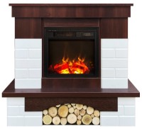 Электрокамин Art Flame Leon & Dionis White\Wenge