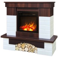 Электрокамин Art Flame Leon & Dionis White\Wenge фото №2 — интернет-магазин Desire.md