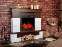 Электрокамин Art Flame Leon & Dionis White\Wenge фото №3 — интернет-магазин Desire.md