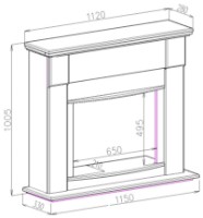 Электрокамин Art Flame Orion & Zakynthos White фото №2 — интернет-магазин Desire.md