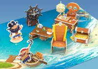 Puzzle 3D-constructor CubicFun Pirate Treasure Ship (P832h) imaginea #4 — magazin online Desire.md