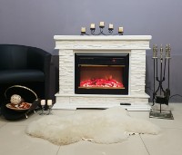 Электрокамин Art Flame Stone & Mars White фото №3 — интернет-магазин Desire.md