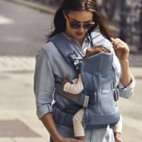 Marsupiu pentru copii BabyBjorn One Air Slate Blue 3D Mesh (098020E1) imaginea #2 — magazin online Desire.md