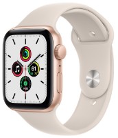 Smartwatch Apple Watch SE 44mm Gold Aluminium Case with Sport Band Starlight (MKQ53) imaginea #2 — magazin online Desire.md