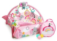 Covor joc pentru copii Bright Starts 5in1 Gym & Ball Pit Rainbow Tropics (12625)