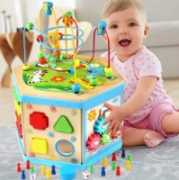 Busy Board Kinder Hexagon 7in1 (7038) imaginea #4 — magazin online Desire.md