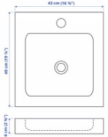 Умывальник IKEA Odensvik (00438794) фото №2 — интернет-магазин Desire.md