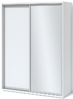 Dulap cu uşi glisante Fabrik Home 1600 1 зеркало Белый Ясень 216x160x60cm imaginea #2 — magazin online Desire.md