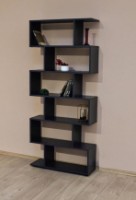 Стеллаж Fabrik Home Wally Черный Ясень 80x25x191cm фото №3 — интернет-магазин Desire.md