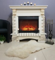 Электрокамин Art Flame Topaz Maxi & Mirabela Ivory фото №3 — интернет-магазин Desire.md