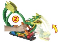 Set jucării transport Hot Wheels  City Dragon Drive Firefight (HDP03)