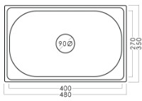 Chiuvetă de bucătărie Becky 48 35 0.6 BK EPL imaginea #2 — magazin online Desire.md
