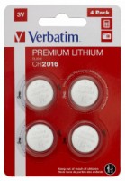 Батарейка Verbatim CR2016, 4шт (49531)