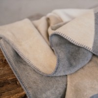 Плед IBENA Coloma Racoon 150x200cm Beige/Grey фото №3 — интернет-магазин Desire.md