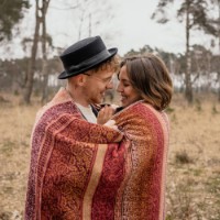 Pătura IBENA Elbasan 150x200cm Bordeauxrot/Orange imaginea #5 — magazin online Desire.md