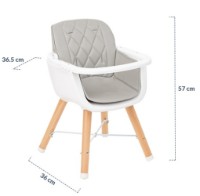 Стульчик для кормления Kikka Boo Woody Beige фото №6 — интернет-магазин Desire.md